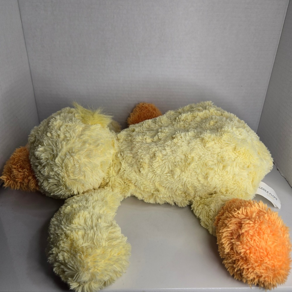 16" Street Players 2009 Cuddle Flops Yellow Laying Duck Plush Stuffed Animal - Picture 4 of 7